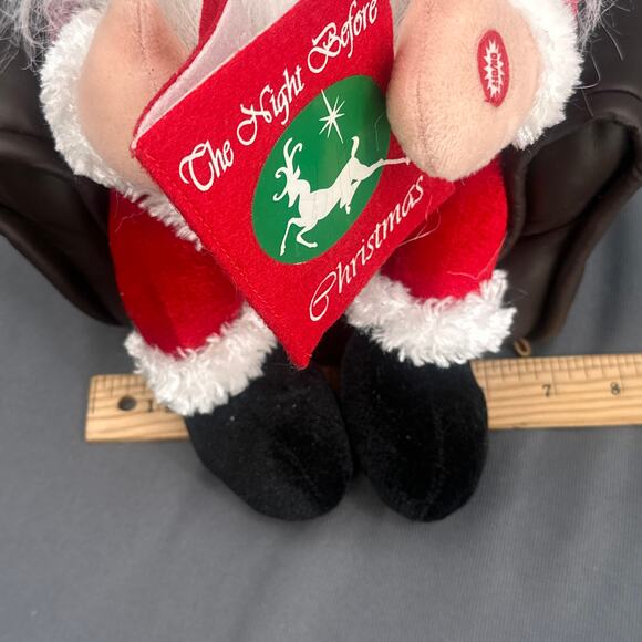 Kid of America Animated Santa Reads Night Before Christmas Y2K Kitschy Whimsical - Picture 14 of 16